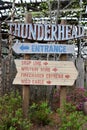 Thunderhead Wooden Coaster at Dollywood theme park in Sevierville, Tennessee Royalty Free Stock Photo