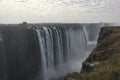 Thundering sound from Victoria Falls in Zimbabwe