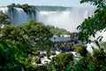 Thundering waters of Iguacu Falls in Brazil