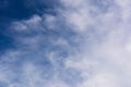 Thunderstorm cloud on blue sky with sunny light Royalty Free Stock Photo