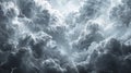 Thunderstorm Clouds with Intense Lightning Strikes Royalty Free Stock Photo