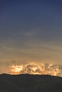 Thunderstorm Clouds with Lightning