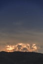 Thunderstorm Clouds with Lightning