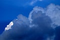 Dark altocumulus clouds