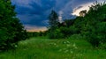 The approaching thunderstorm in Samara Luka!