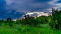 The approaching thunderstorm in Samara Luka!