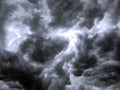 Thunderstorm dark blurred sky background