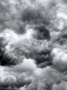 Thunderstorm dark clouds background
