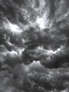 Thunderstorm dark clouds sky background