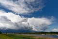 Thunderstorm drama on the river Oder