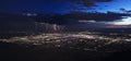 A Thunderstorm After Dusk Over Albuquerque, New Mexico Royalty Free Stock Photo