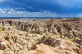 Thunderstorm in the Badlands, South Dakota, USA Royalty Free Stock Photo