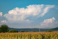 Thunderstorm with large anvil over the Carpathians near the Romanian-Ukrainian border