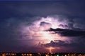 Thunderstorm and Lightening Royalty Free Stock Photo