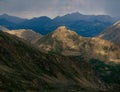 Thunderstorm in the Mount Massive Wilderness, from the summit pf Peak 13500, Colorado