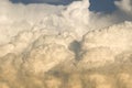 Thunderstorm moving in at sunset