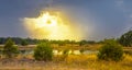 Thunderstorm in the outback at Dubbo Australia Royalty Free Stock Photo