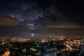 Thunderstorm over Havana, Cuba Royalty Free Stock Photo