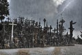 Hill of crosses in Siauliai, Lithuania Royalty Free Stock Photo