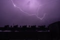 Thunderstorm over Trelew City, Patagonia Argentina