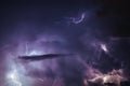 Thunderstorm in Poland Royalty Free Stock Photo