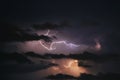 Thunderstorm in Poland Royalty Free Stock Photo