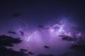 Thunderstorm in Poland Royalty Free Stock Photo