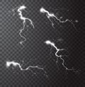 Thunderstorm Realistic Elements Set