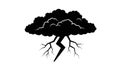Thunderstorm silhouette