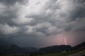 Thunderstorm in the mountains Royalty Free Stock Photo