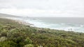 Thunderstorm, strong wind and heavy rain in Leeuwin-Naturaliste National Park in Western Australia with Gull and Sugarloaf Rock