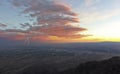 A Thunderstorm at Sunset Over Albuquerque, New Mexico