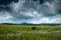 Thunderstorm weather with dramatic clouds