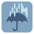 Thunderstorms with heavy rain, icon