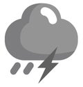 Thunderstorms weather, icon