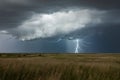 Thunderstorms wrath over the wide reaches of the great plains