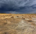 Thunderstorn in steppe Royalty Free Stock Photo