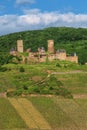 Thurant Castle above Alken town on Moselle River, Rhineland-Pal