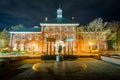 The Thurgood Marshall Memorial at night, in Annapolis, Maryland Royalty Free Stock Photo