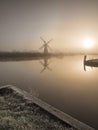 Thurne Burning Through Royalty Free Stock Photo