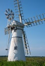 Thurne Dyke Drainage Mill, restored nineteenth century mill located on the Norfolk Broads, UK Royalty Free Stock Photo