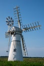 Thurne Dyke Drainage Mill, restored nineteenth century mill located on the Norfolk Broads, UK Royalty Free Stock Photo