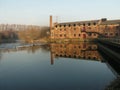 Thwaite Mills. Historic water mill in Leeds England Royalty Free Stock Photo