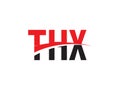 THX Letter Initial Logo Design Vector Illustration
