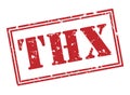 Thx stamp on white background