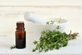 Thyme oil Royalty Free Stock Photo