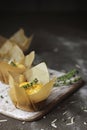 Thyme and Parmesan Popovers Royalty Free Stock Photo