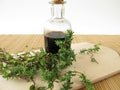 Thyme syrup Royalty Free Stock Photo