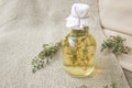 Thyme vinegar Royalty Free Stock Photo