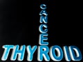 thyroid cancer critical disease name displayed on dark background